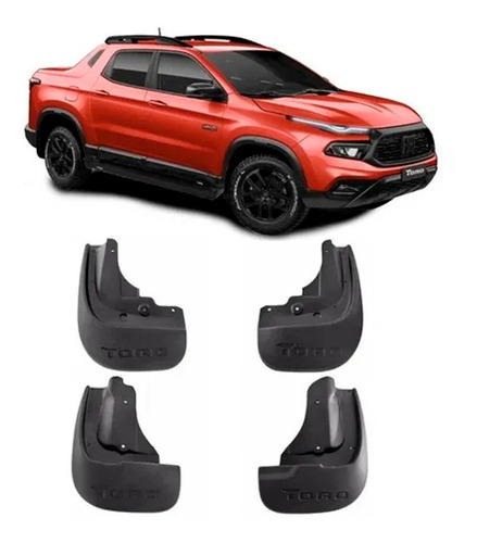 Jogo Apara Barro Lameiro Fiat Toro Kit 4 Peças 2016 A 2022