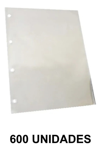 Saco Plástico Ofício 0.10 4 Furos 600 Unidades Acp
