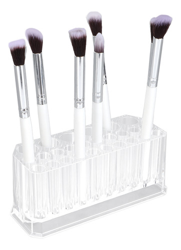 Organizador De Brochas De Maquillaje, 26 Orificios, Acrílico