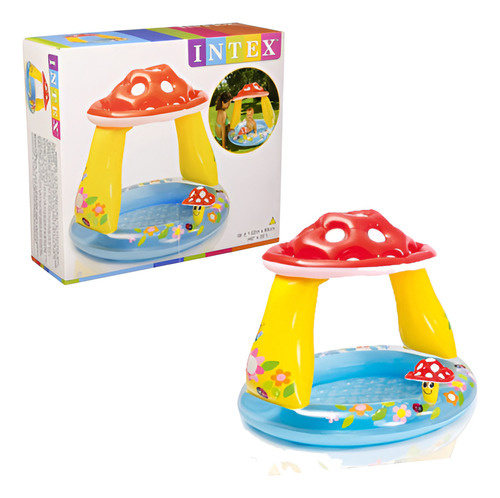 Piscina Inflable Infantil De Champiñón Intex 45l Verano