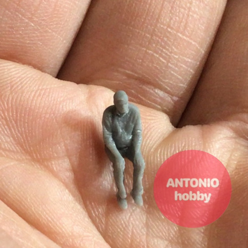 6 Personajes Sentados Ho 1/87 Para Vagones Ferromodelismo