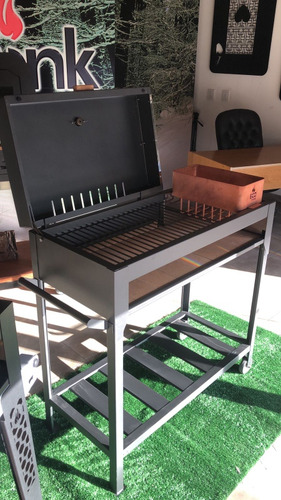 Parrilla Lagos Ecotronk Con Ruedas Y Tapa Para Ahumar