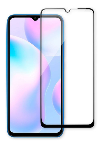 Vidrio Templado Full Cover Xiaomi Redmi 9a Colocado - Otec