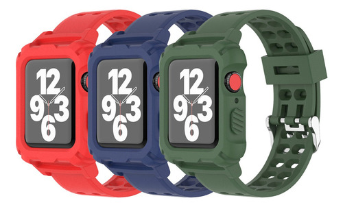 3 Fundas Y Correa Para Apple Watch Series 8 7 Se 6 5 4 3