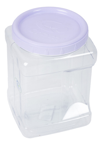 Tarro De Cocina Cubico 2l Tapa Lila Crom