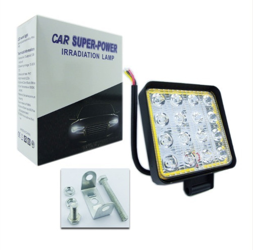 Neblinero Para Auto 16 Led Cuadrado
