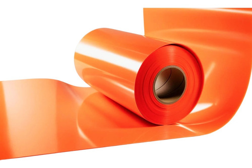 Vinil Neón Fluorescente Colores Para Plotter 1 M X 61 Cm Naranja