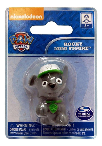 Brinquedo Bonequinho Patrulha Canina Miniatura Rocky 1317