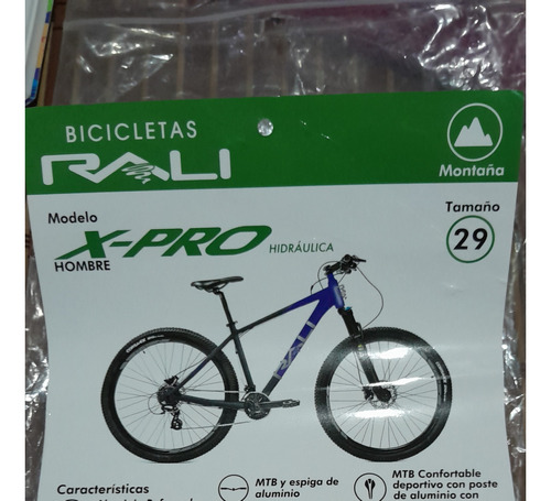 Venta De Bicicleta En Aluminio Hidráulica Marca Rali