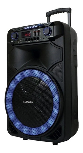 Caixa Sumay Thunder X 1000w Com Bluetooth E Microfone