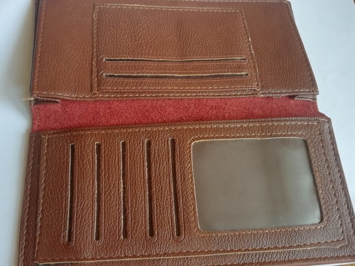 Billetera Cuer0 Tarjetero Weichen Strees Strauss Jeans