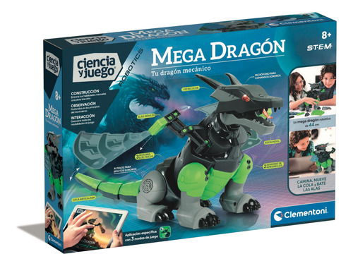 Juguete Mega Dragon Ciencia Clementoni Interactive Robotics