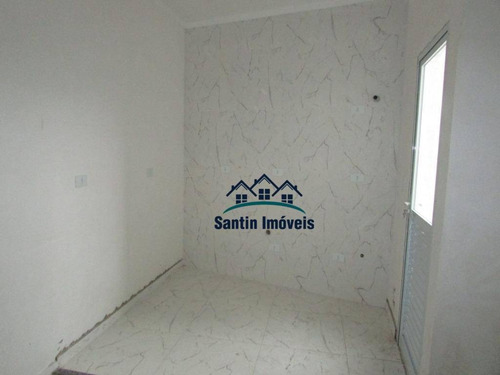 Cobertura Com 2 Quartos,, Sala, Cozinha, Vaga Coberta Com Planejados À Venda, 90 M² Por R$ 279.000 - Vila Guiomar - Santo André/sp - Co0349