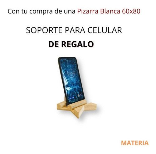 Pizarra Blanca 60x80cm +2 Marcadores Y Accesorios Gratis