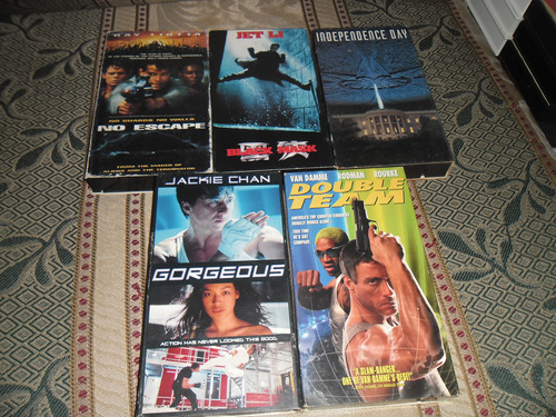 Peliculas Accion Americanas 5 Pack Vhs