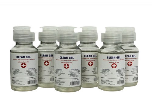 Promo X6 - Alcohol En Gel Antibacterial 60ml 