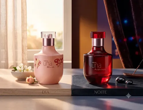 Kit Presente Natura Una: Deo Parfum Una Blush 75ml + Deo Parfum Una Instinct 75ml (os Queridinhos Para Dia E Noite)