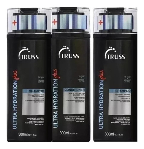 Truss Ultra Hydration Plus Kit 2x Shampoos + Condicionador
