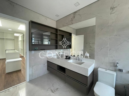 Imagem 28 de 30 de Casa De Alto Padrão Para Locação Em Alphaville - Gênesis 2 - Casa 560m² - 6 Suítes - 6 Vagas - Mobiliada - Cnclp1102-2