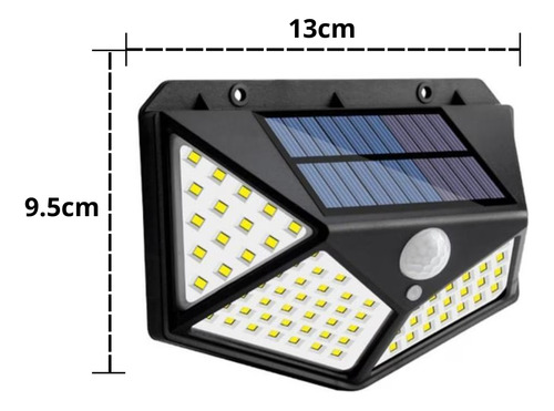 Lampara Solar Con Sensor Reflector 10 Unidades