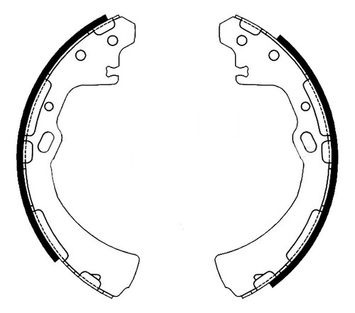 Patin Freno Nissan D21/frontier 1998/ 260mm Juego