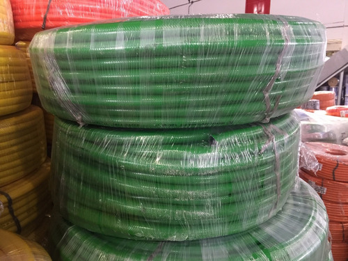 Mangueira Recapada Flexível 1 Polegada - 50 Metros Cor Verde-claro