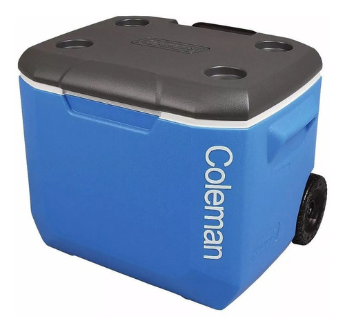 Caixa Cooler Térmico 56,8 L Tampa Assento Rodas - Coleman