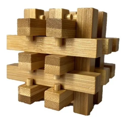 Rompecabeza De Madera 3d, Juego De Ingenio Cubo De 18 | sin interés