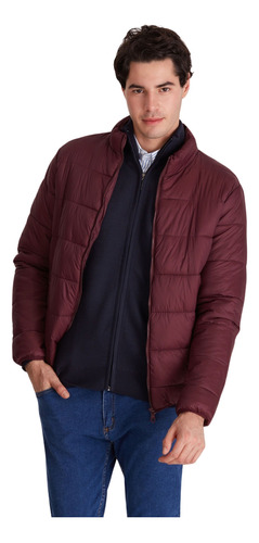 Campera Macowens Inflada Clásica Bordó Hombre 019201012031-p