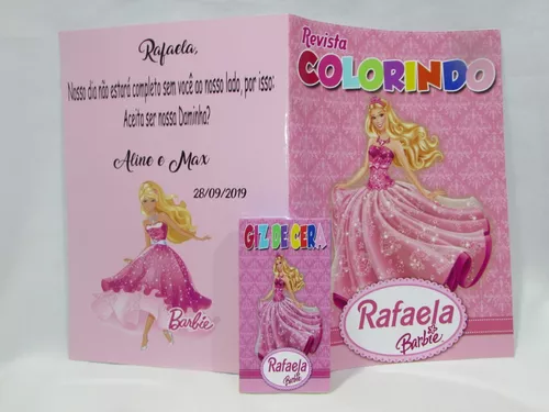 Desenhos de colorir-(3 giz de cera)Barbie