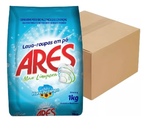 Sabão Em Pó Flores Do Campo Pct 1kg Ares