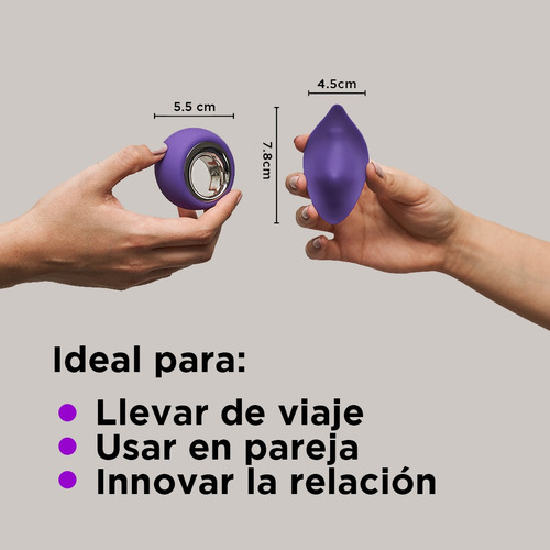 Vibrador A Control Remoto Recargable Dalia Meibi Color Morado