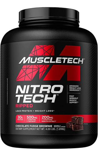 Nitro Tech Ripped - 4lb - Muscletech - Inivma