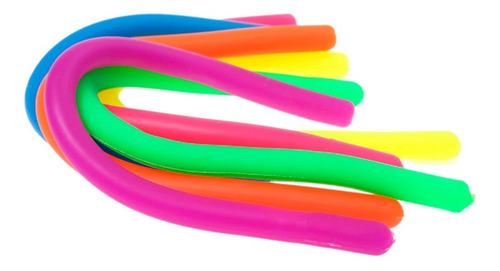 Imagen 2 de 4 de Pack X4 Cuerdas Monkey Noodle Elástica Antiestres Sensorial