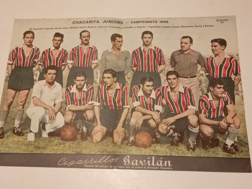 . Chacarita Juniors Campeonato 1935 (lamina El Grafico 1935)