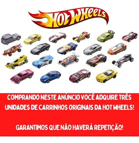 4 Unid Carrinhos Hot Wheels Sortidos Original Sem Repetição
