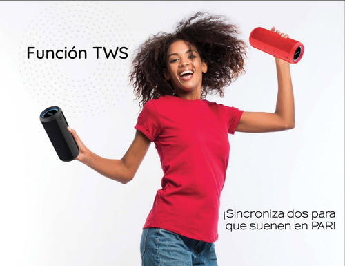 Parlante Portátil Bluetooth 20w Con Funcion Tws Negro