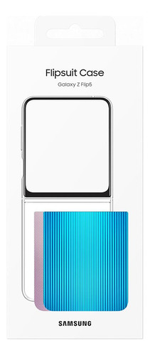 Funda protectora Samsung Flip-suit Galaxy Z Flip5, color transparente