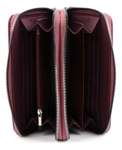 Billetera Doble Xl Extra Large Finn Otoño Invierno 2025 Morado