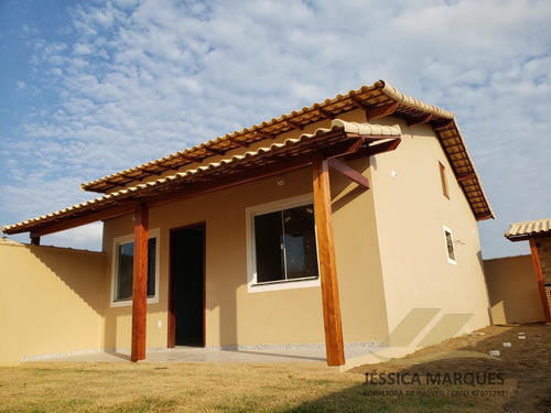 Imagem 1 de 8 de Linda Casa De 2 Quartos E Área Gourmet Em Unamar - 013_2_jmc