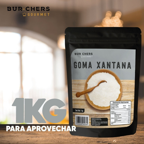 Imagen 4 de 4 de Goma Xantana 1kg - Burchers Gourmet