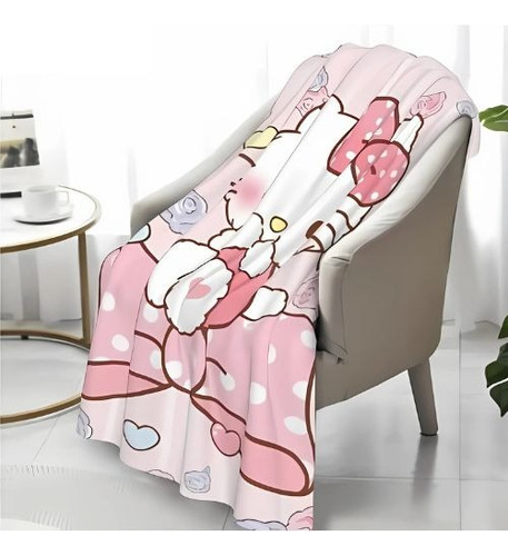 Hello Kitty Cobija Frazada Premium Ultra Suave 200x150