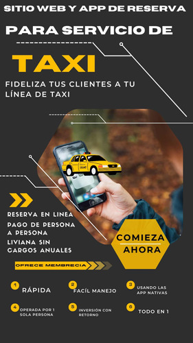 Página Web Y Aplicativo Para Solicitar Servicio De Taxi