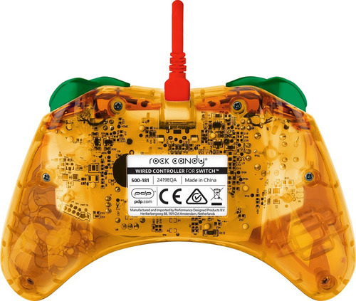 Control Alambrico Pdp Rock Candy Browser Para Nintendo Color Blanco