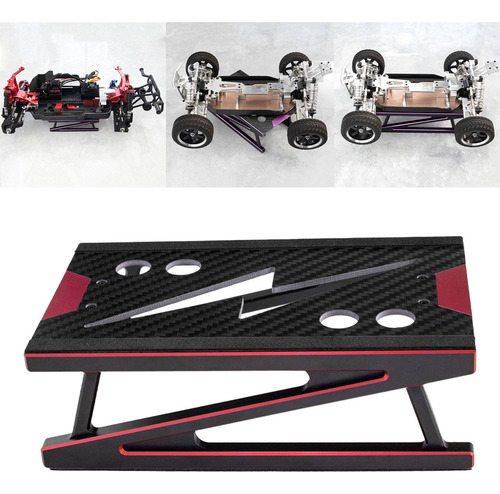 Soporte De Trabajo Para Coche Rc, De Trabajo De Rojo