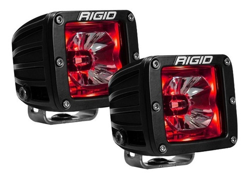 Faros Rigid Radiance Dually Led Fondo Rojo (par)