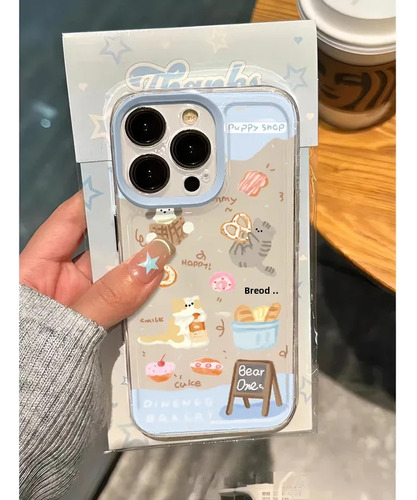 Funda De Teléfono Apple Xsmax Niche Bread Cat Para Apple 14promax