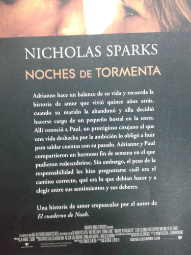 Imagen 2 de 3 de Noches De Tormenta * Nicholas Sparks * Rocabolsillo *
