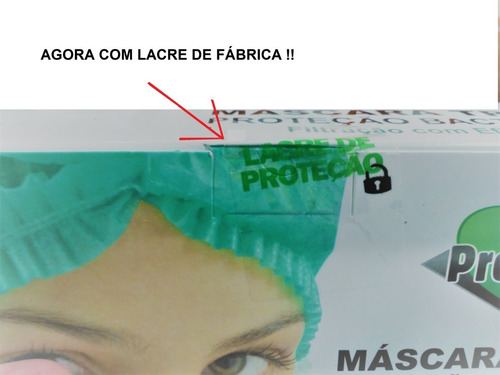 Mascara Tipo Cirurgica Descartavel Cor Branca Protdesc