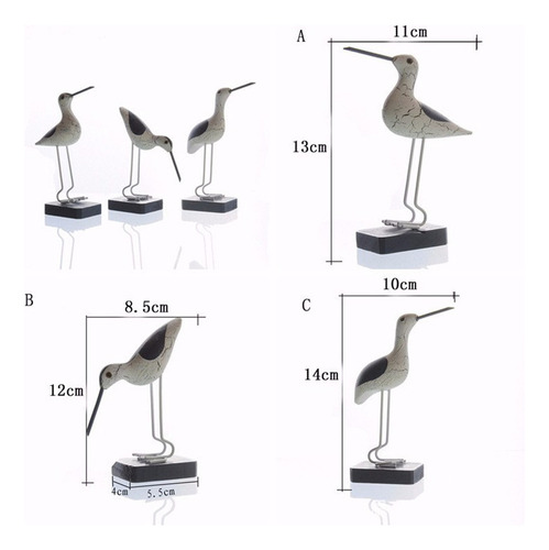 Gaviota Modelo De Madera Artesanal Decoración Hogar Oficina